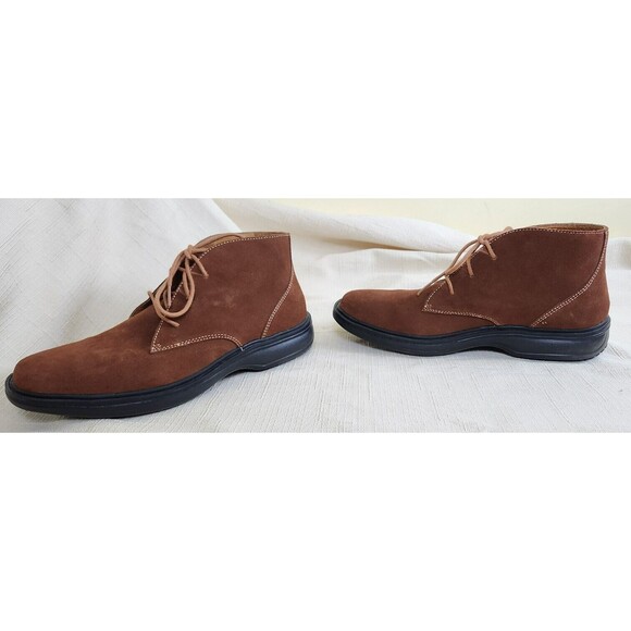 Dr. Comfort Men\'s Brown Leather Ankle Lace Up Casual/Dress Shoes, Size 8 1/2 main image 8